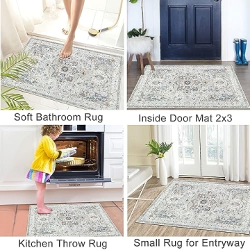 Famibay Washable Vintage Rug - Soft & Non-Slip 2x3