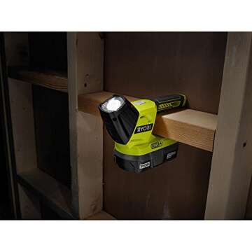 RYOBI P705 One+ 18V Lithium Ion LED 130 Lumen Flashlight (Battery Not Included/Flashlight Only)