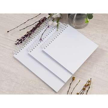 Potricher 10 x 10 Inch DIY Scrapbook Album with 80 Pages