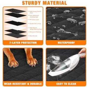 JXFUKAL Dog Car Bed Waterproof Hammock for All Breeds