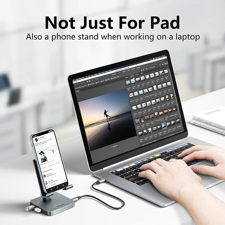BYEASY USB C Hub: 7-in-1 Dock for iPad & MacBook