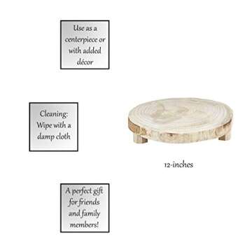 Santa Barbara Design Studio Wood Riser - Elegant Centerpiece