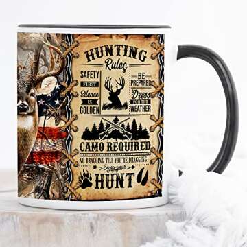 YouNique Designs Hunting Cup: Vibrant Deer Mug for Hunters