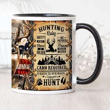 YouNique Designs Hunting Cup: Vibrant Deer Mug for Hunters