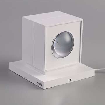 Tubicen Square LED Wall Sconces, Bright Indoor Up Down Wall Lights, 6W 3000K Modern LED Dimmable Wall Mount Lamp for Bedroom Hallway Stairway Home Theater, White