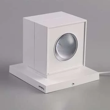 Tubicen Square LED Wall Sconces, Bright Indoor Up Down Wall Lights, 6W 3000K Modern LED Dimmable Wall Mount Lamp for Bedroom Hallway Stairway Home Theater, White