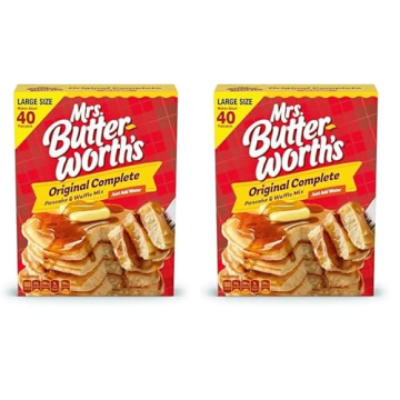 Mrs. Butterworth Pancake and Waffle Mix - Fluffy, Versatile, Pack of 2