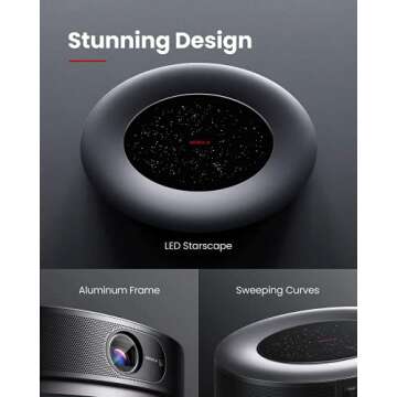 NEBULA Cosmos Max 4K UHD TV Home Theater/Entertainment Projector, Outdoor projector, Android TV 9.0 with 5000+ Apps, 360 ° of True 3D Audio, HDR10, HLG, Dynamic Smoothing (Renewed)