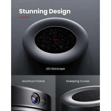 NEBULA Cosmos Max 4K UHD TV Home Theater/Entertainment Projector, Outdoor projector, Android TV 9.0 with 5000+ Apps, 360 ° of True 3D Audio, HDR10, HLG, Dynamic Smoothing (Renewed)