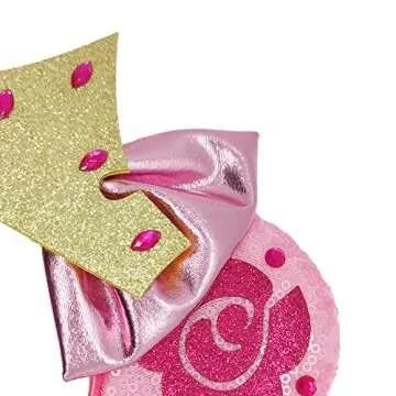 Sparkly Pink Mouse Ears Headband for Fun Dress Up