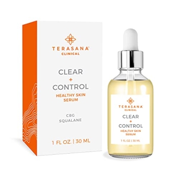 Terasana Clinical Clear + Control Healthy Skin Face Serum | All-Natural, Vegan, Cruelty-Free Spot Tr...