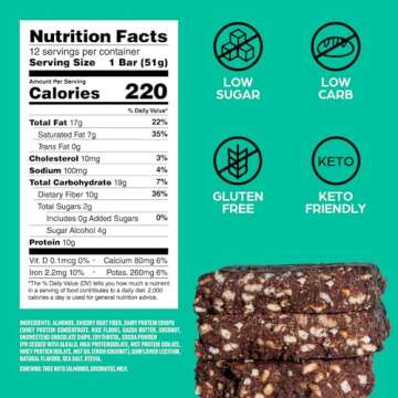 CanDo Krisp Keto Snack Bars - Chocolate Mint Delight