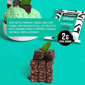 CanDo Krisp Keto Snack Bars - Chocolate Mint Delight