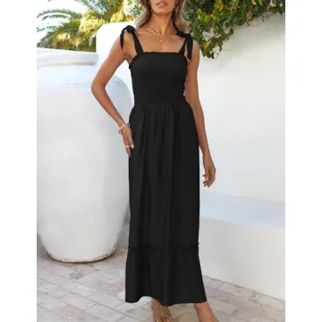 Elegant Bohemian Maxi Dress for Summer Occasions