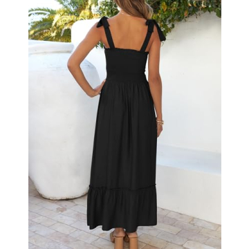 Elegant Bohemian Maxi Dress for Summer Occasions