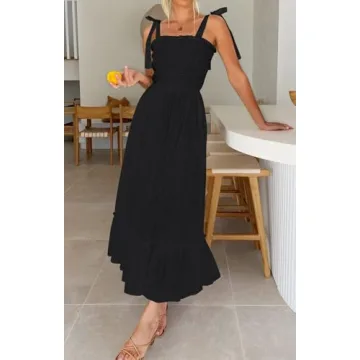 Elegant Bohemian Maxi Dress for Summer Occasions
