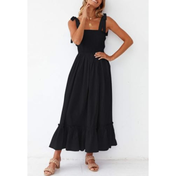 Elegant Bohemian Maxi Dress for Summer Occasions