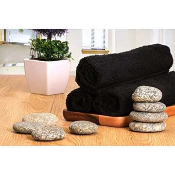 Simpli-Magic Towels, 16"x27", Black 24 Count