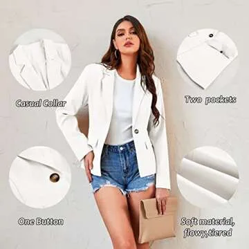 Women's Long Sleeve Blazer for Work | Stylish Cardigan