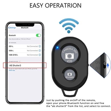 Wireless Remote Shutter for iPhones and Androids - 3 Pack