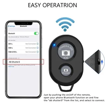 Wireless Remote Shutter for iPhones and Androids - 3 Pack