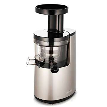 Hurom Elite Slow Juicer Model HH-SBB11 Noble Silver with Cookbook