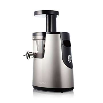 Hurom Elite Slow Juicer Model HH-SBB11 Noble Silver with Cookbook