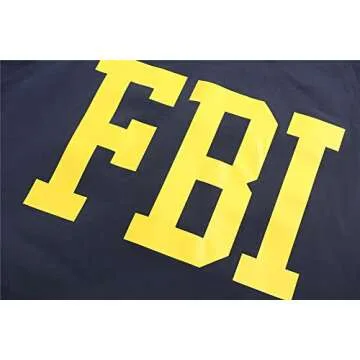 GEANBAYE Fbi Jacket For Men And Women(Navy,M)