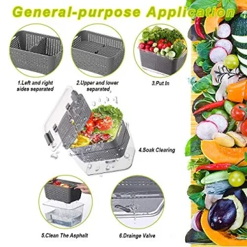 Fresh Vegetable Fruit Storage Containers Set of 3 for Fridge