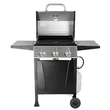 Grill Boss Propane BBQ Grill with Side Burner & Wheels