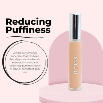 HAUS LABS BY LADY GAGA Triclone Skin Tech Hydrating + De-puffing Concealer with Fermented Arnica 14 Light Peach