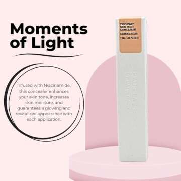 HAUS LABS BY LADY GAGA Triclone Skin Tech Hydrating + De-puffing Concealer with Fermented Arnica 14 Light Peach