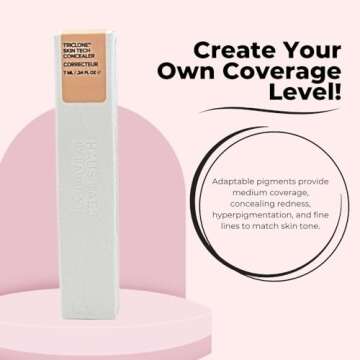 HAUS LABS BY LADY GAGA Triclone Skin Tech Hydrating + De-puffing Concealer with Fermented Arnica 14 Light Peach