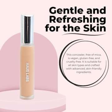 HAUS LABS BY LADY GAGA Triclone Skin Tech Hydrating + De-puffing Concealer with Fermented Arnica 14 Light Peach