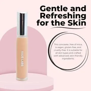 HAUS LABS BY LADY GAGA Triclone Skin Tech Hydrating + De-puffing Concealer with Fermented Arnica 14 Light Peach