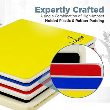 Logest Rebreakable Boards Martial Arts - Taekwondo Karate MMA Boards - Reusable Plastic Training Breaking Boards for Kids & Adults Available in 6 Levels of Difficulty Taekwondo Boards for Breaking
