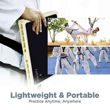 Logest Rebreakable Boards Martial Arts - Taekwondo Karate MMA Boards - Reusable Plastic Training Breaking Boards for Kids & Adults Available in 6 Levels of Difficulty Taekwondo Boards for Breaking