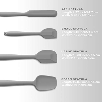 4 Piece Silicone Spatula Set - Durable & Heat Resistant