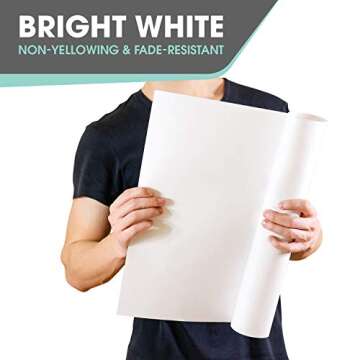 Versatile 15" White Art Easel Paper Roll for Arts & Crafts