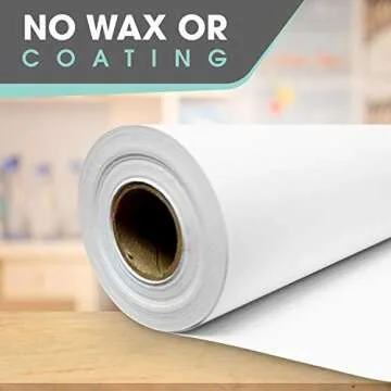 Versatile 15" White Art Easel Paper Roll for Arts & Crafts