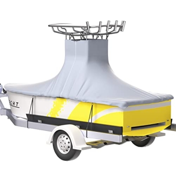 VEVOR T-Top Boat Cover for 22'-24' Boats - Durable Protection