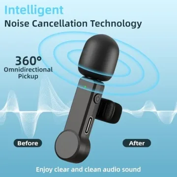 Wireless Lavalier Microphone for iPhone & Android