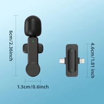 Wireless Lavalier Microphone for iPhone & Android