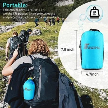 SEGOAL Sand Free Beach Blanket Waterproof Lightweight 10X9