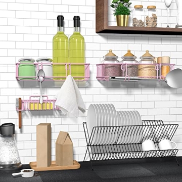 TONLEA Stylish Pink Shower Caddy - Durable Organizer