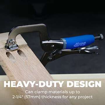 Kreg KHC-MICRO Face Clamp - 2 Inch - Workshop Face Clamp - Pocket Hole Clamp - Workshop Accessories - Home Improvement