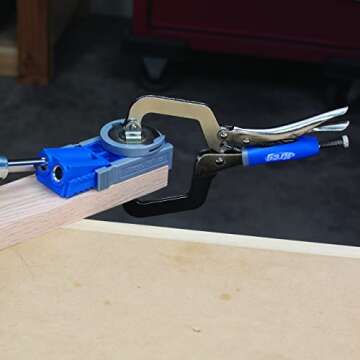 Kreg KHC-MICRO Face Clamp - 2 Inch - Workshop Face Clamp - Pocket Hole Clamp - Workshop Accessories - Home Improvement