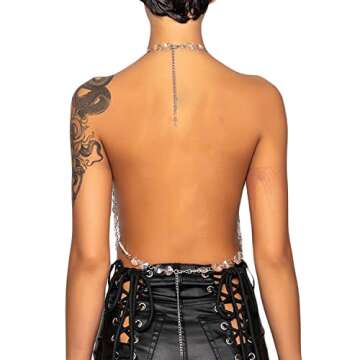 Women Sexy Pearl Beaded Cami Top Clubwear V Neck Spaghetti Strap Pearl Vest Bralette Sexy Backless Camisole Party Crop Top