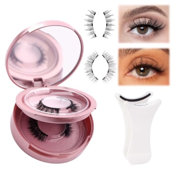 FADLASH 2 Pair Magnetic Eyelashes with Applicator - No Glue Needed for Natural Beauty