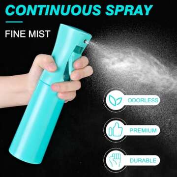 Continuous Spray Bottle for Hair and Home Use